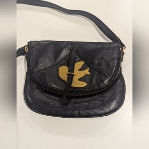 Marc by Mar Jacobs Black 100% Cow Leather Crossbody Handbag Purse